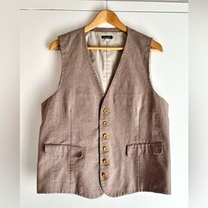 Kimmic Kakes Brown Tweed Vest